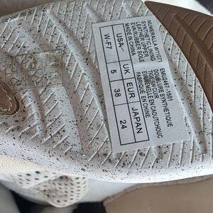 White and Brown Sneakers
